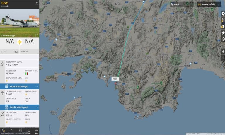 Ελληνικά υποβρύχια: Ένα ATR C-72 MPA έκανε την εμφανισή του κοντά στο Καστελόριζο, ψάχνοντας τα 214 της Αθήνας.