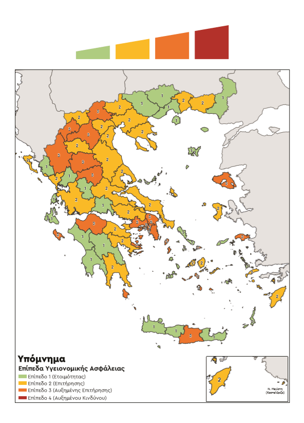 Χάρτης κορονοϊού Ελλάδα