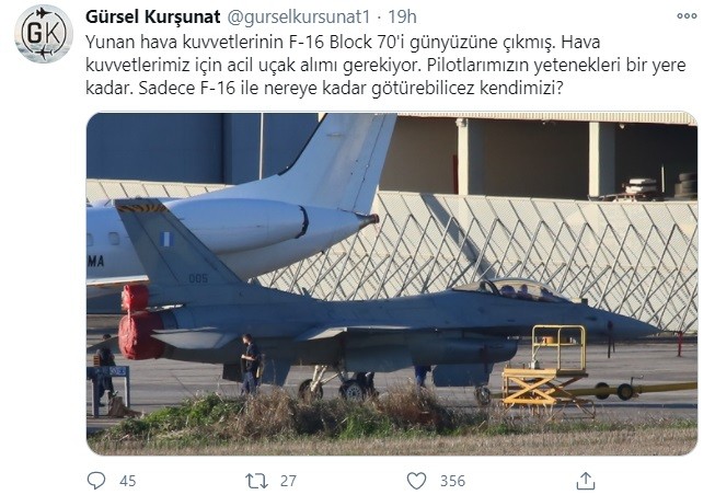 Τούρκοι: Με σκεπτικισμό για το μέλλον της τουρκικής αεροπορίας αντιμετωπίζει η Άγκυρα την αρχή του εκσυγχρονισμού των ελληνικών F-16.