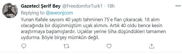 Tούρκοι: Η αγορά των 18 γαλλικών Rafale από την Ελλάδα έχει προκαλέσει φρενίτιδα στην Τουρκία, ειδικά στους χρήστες του διαδικτύου και του Twitter.