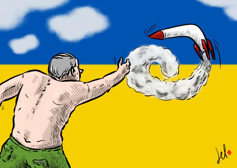 Πόλεμος στην Ουκρανία: Σκίτσα που κόβουν την ανάσα
