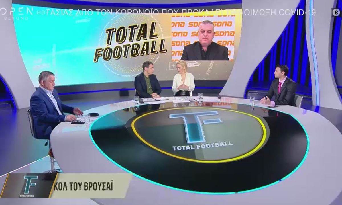 Όσα είπε ο τηλεδιαιτητής Αριστομένης Κουτσιαύτης για το ντέρμπι Ολυμπιακός - Παναθηναϊκός στην εκπομπή «Total Football» του Open TV.