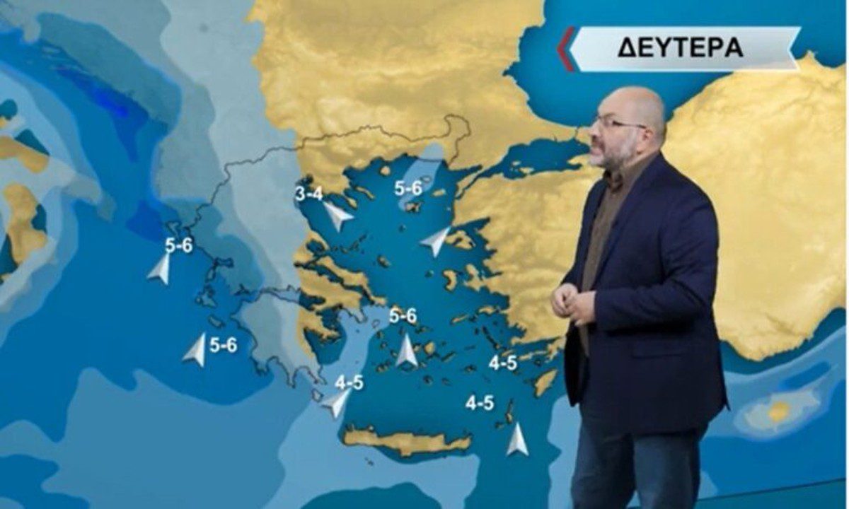 Καιρός με βροχές και μεμονωμένες καταιγίδες τη Δευτέρα (6/3/2023), η πρόγνωση από τον Σάκη Αρναούτογλου και Ελληνική Μετεωρολογική Υπηρεσία.