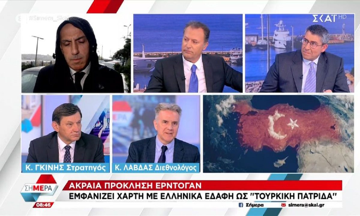 Τουρκία: Η νέα ακραία πρόκληση από τον Ρετζέπ Ταγίπ Ερντογάν προς την Ελλάδα που εμφανίζει ελληνικά εδάφη ως «τουρκική πατρίδα».