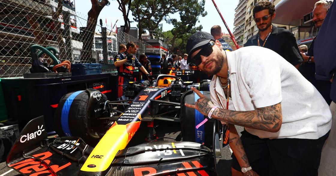Neymar Takes in Monaco Grand Prix