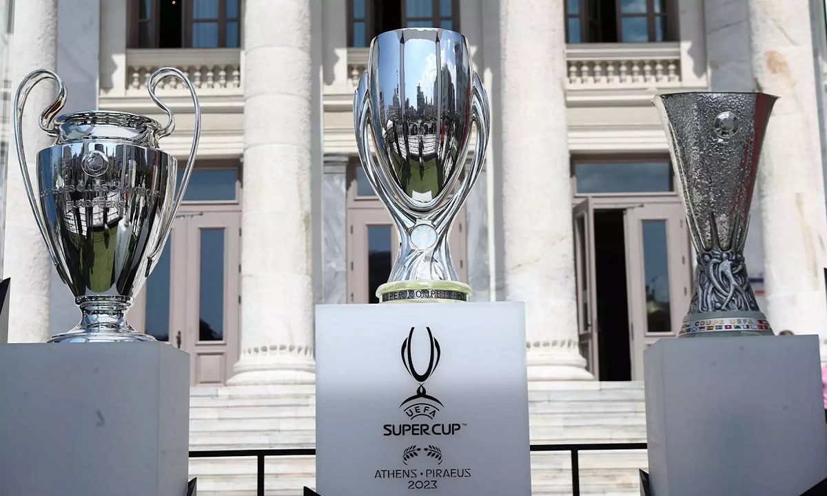 Για έβδομη φορά στην ιστορία, η Ελλάδα θα υποδεχθεί έναν ευρωπαϊκό τελικό και για πρώτη φορά αυτός ο τελικός αφορά στο Super Cup. Η πρωταθλήτρια Ευρώπης Μάντσεστερ Σίτι, θα αντιμετωπίσει την κάτοχο του Europa League Σεβίλλη στο «Γεώργιος Καραϊσκάκης» (22:00) με στόχο τον πρώτο τίτλο της σεζόν.Για έβδομη φορά στην ιστορία, η Ελλάδα θα υποδεχθεί έναν ευρωπαϊκό τελικό και για πρώτη φορά αυτός ο τελικός αφορά στο Super Cup. Η πρωταθλήτρια Ευρώπης Μάντσεστερ Σίτι, θα αντιμετωπίσει την κάτοχο του Europa League Σεβίλλη στο «Γεώργιος Καραϊσκάκης» (22:00) με στόχο τον πρώτο τίτλο της σεζόν.