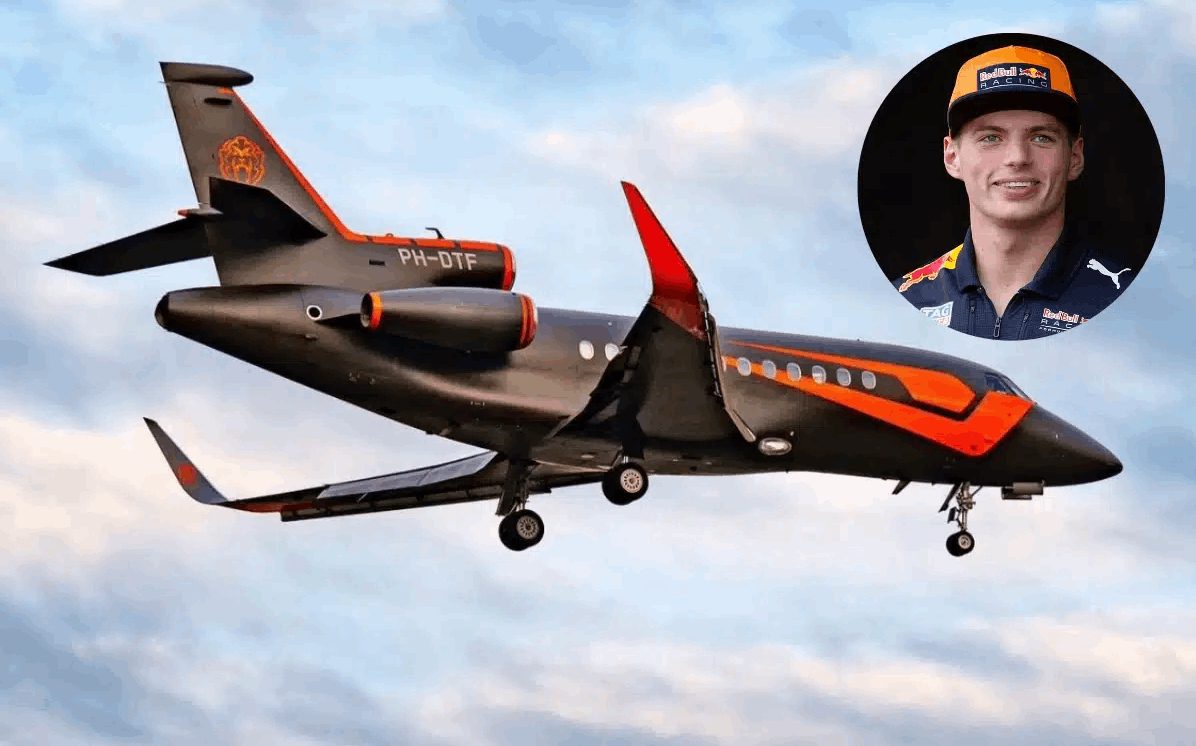 f1-max-Verstappen-Falcon-900-idiotiko-aeroplano-taxi-services-plane-travel-formula1-