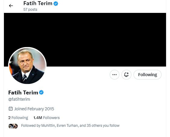 Φατίχ Τερίμ: Απίστευτο! Δείτε ποιοι είναι οι μοναδικοί δύο λογαριασμοί που ακολουθεί στο Twitter