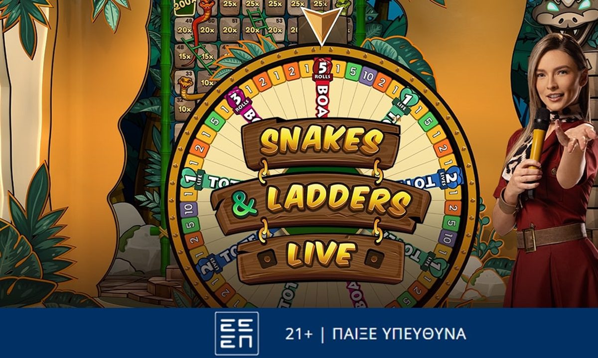 Το εντυπωσιακό Snakes & Ladders Live είναι βασισμένο σε έναν τροχό 54 θέσεων με πολλαπλασιαστές και τέσσερις special θέσεις