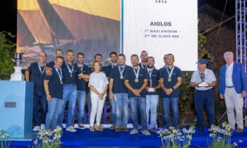 Ιστιοπλοΐα: AEGEAN 600: Νικητής του αγώνα το σκάφος Black Pearl από τη Γερμανία, πρωτιά στην κατηγορία MAXI Yachts για το σκάφος AIOLOS του Γ. Προκοπίου