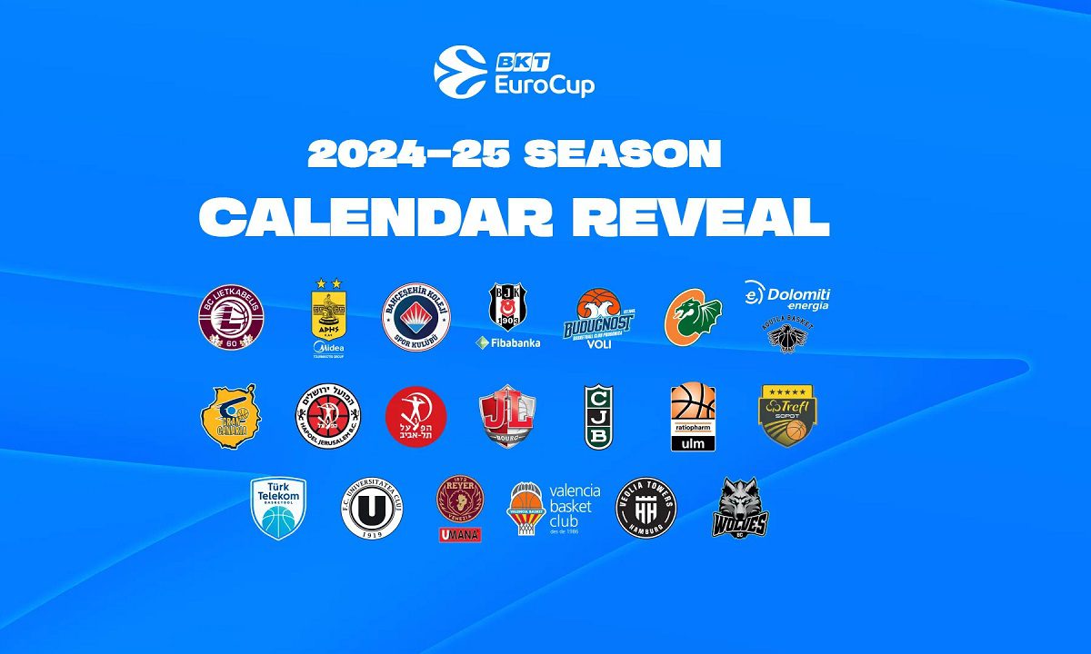 EuroCup σεζόν 2024-25: Στις 25/09 το τζάμπολ για τον Άρη – Αναλυτικά ολόκληρο το πρόγραμμα