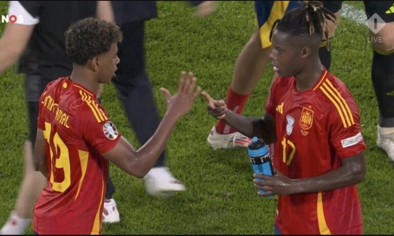 Euro 2024: Γιαμάλ και Γουίλιαμς παίζουν «πέτρα – ψαλίδι- χαρτί» για ένα μπουκάλι νερό (vid)