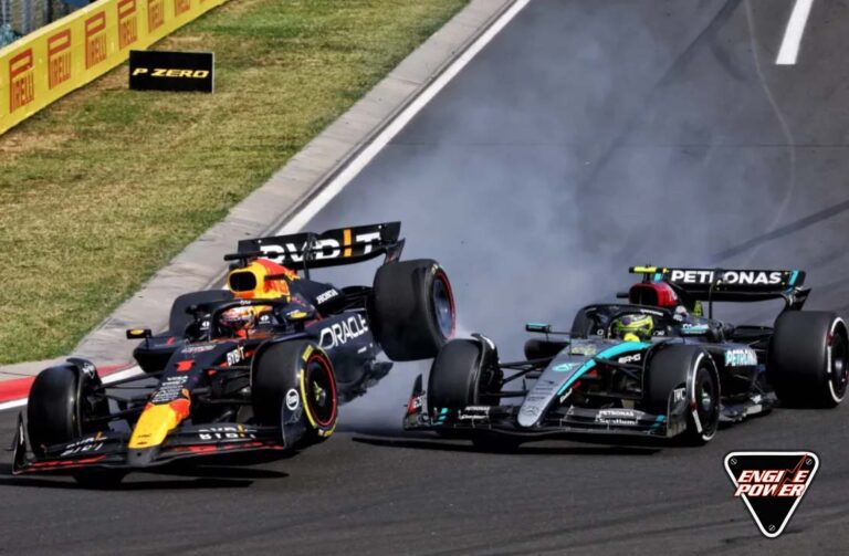 Ο Lewis Hamilton γελάει με την κατηγορία του Max Verstappen για σύγκρουση
