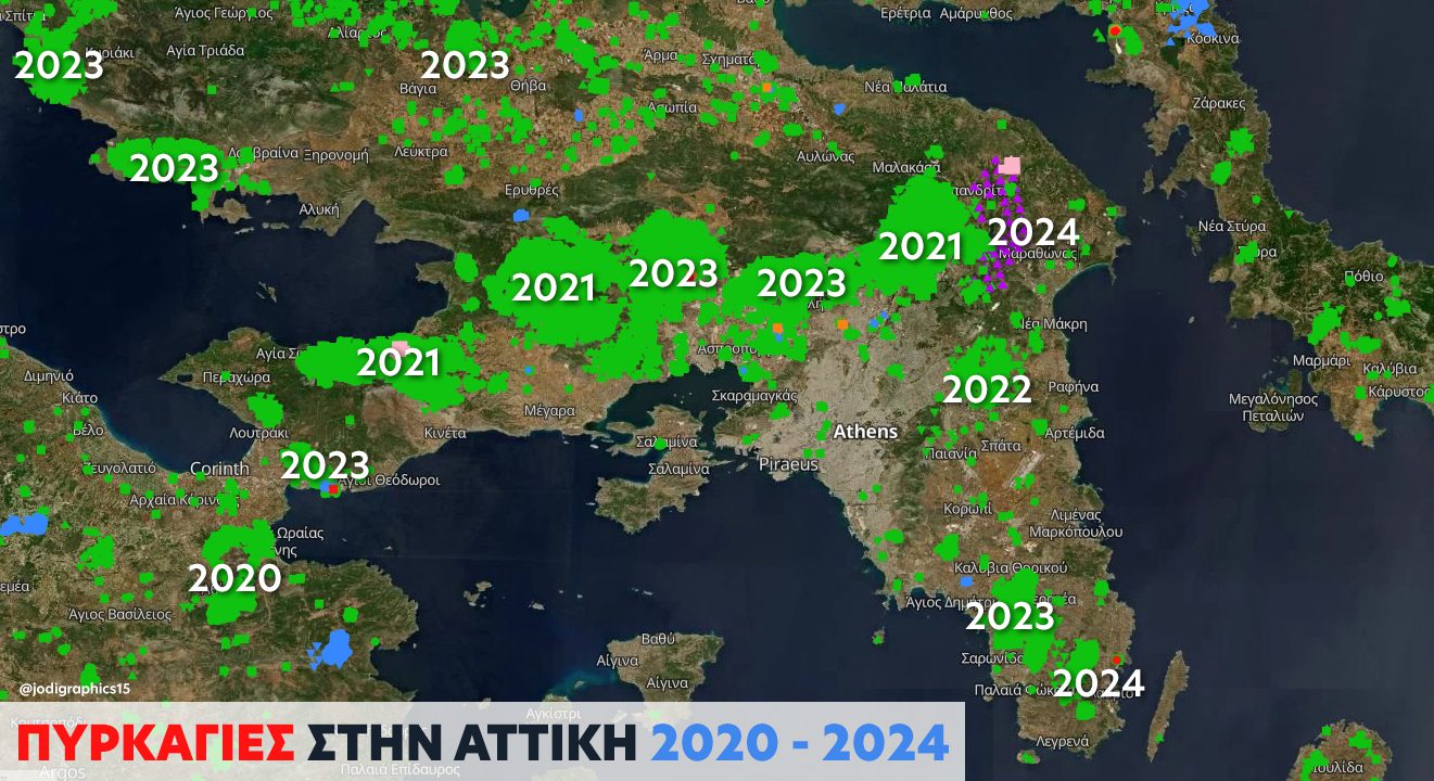 Οργή για το έγκλημα - Η τεράστια πυρκαγιά στη Βορειοανατολική Αττική συμπλήρωσε ένα πενταετές φαινόμενο ολοκληρωτικής καταστροφής.