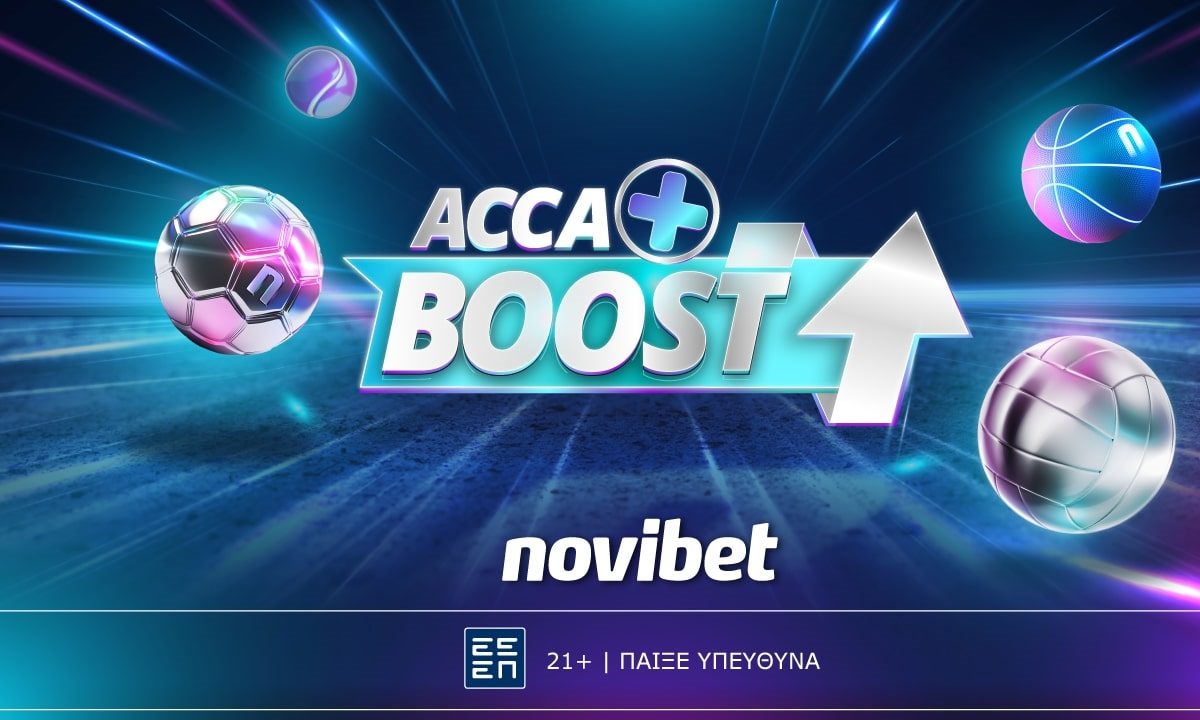 Με το Acca Boost (Ενισχυμένο Παρολί) της Novibet, η στοιχηματική σου εμπειρία γίνεται πιο συναρπαστική από ποτέ!